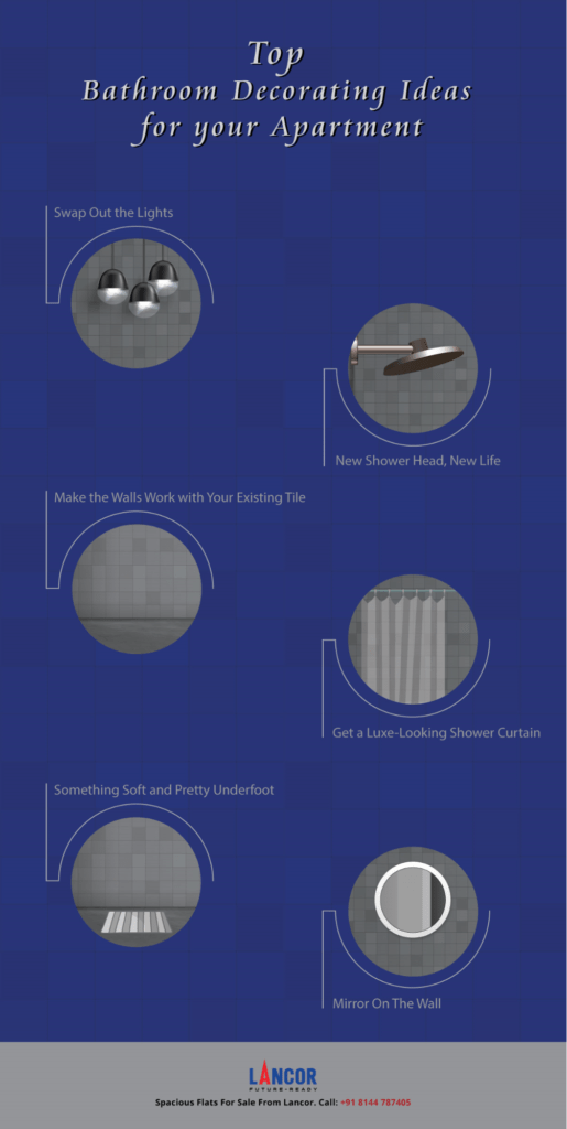 Top Bathroom Decorating Ideas for your Apartment infographic